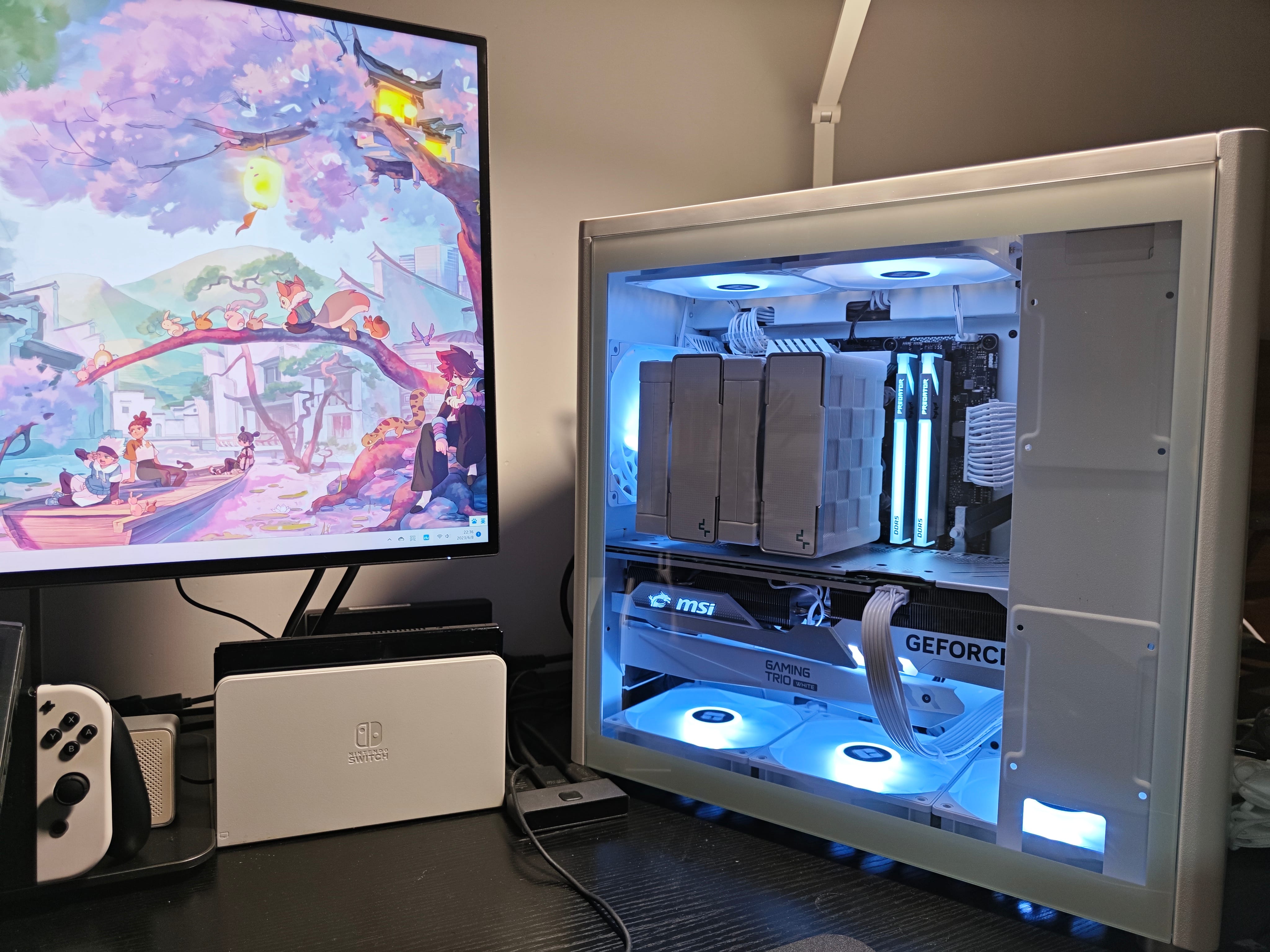 白色风格MATX主机装机